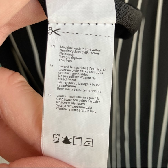 Revamped Women's black and white striped spaghetti strap jumpsuit, Sz S - Picture 12 of 16